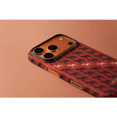 Pitaka Happiness Rides Ultra-Slim Case For Iphone 17 Pro Max - Cinnabar Steed